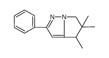 4,5,5-trimethyl-2-phenyl-4,6-dihydropyrrolo[1,2-b]pyrazole结构式