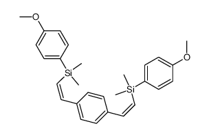 1,4-bis((Z)-2-((4-methoxyphenyl)dimethylsilyl)vinyl)benzene Structure