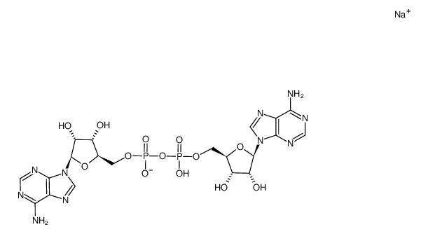 P1,P2-di(adenosine-5')pyrophosphate sodium salt Structure