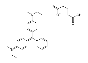[4-[[4-(diethylamino)phenyl]phenylmethylene]-2,5-cyclohexadien-1-ylidene]diethylammonium hydrogen glutarate picture