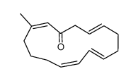 (2Z,7Z,9E,13E)-3-methylcyclopentadeca-2,7,9,13-tetraen-1-one Structure