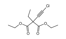 ethyl-chloroethynyl-malonic acid diethyl ester Structure