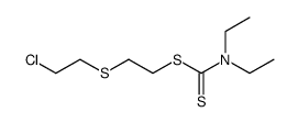 diethyl-dithiocarbamic acid-[2-(2-chloro-ethylsulfanyl)-ethyl ester] Structure