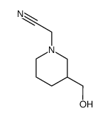 3-hydroxymethylpiperidin-1-ylacetonitrile结构式