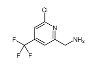 (6-chloro-4-(trifluoromethyl)pyridin-2-yl)methanamine Structure