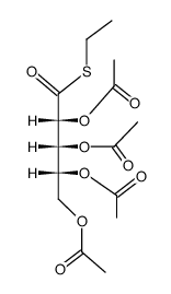 tetra-O-acetyl-1-thio-D-ribonic acid S-ethyl ester结构式