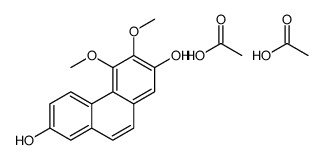 acetic acid,3,4-dimethoxyphenanthrene-2,7-diol Structure