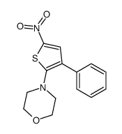 4-(5-nitro-3-phenylthiophen-2-yl)morpholine结构式