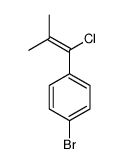 1-bromo-4-(1-chloro-2-methylprop-1-enyl)benzene Structure