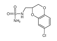 (3S)-6-chloro-3-[(sulfamoylamino)methyl]-2,3-dihydro-1,4-benzodioxine结构式