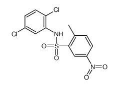 N-(2,5-dichlorophenyl)-2-methyl-5-nitrobenzenesulfonamide结构式