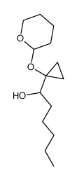 1-(1-tetrahydropyranyloxycyclopropyl)hexan-1-ol结构式