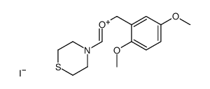 4-[(2,5-dimethoxyphenyl)methoxymethylidene]thiomorpholin-4-ium,iodide Structure