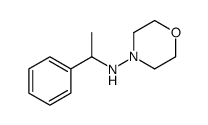 N-(1-phenylethyl)morpholin-4-amine Structure