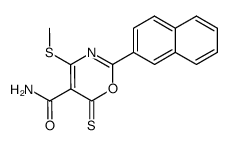 5-carbamoyl-4-(methylthio)-2-(β-naphthyl)-1,3-oxazine-6-thione Structure