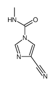 1H-Imidazole-1-carboxamide,4-cyano-N-methyl-(9CI) structure