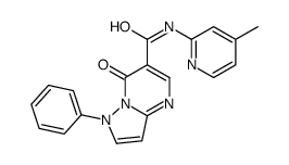 N-(4-methylpyridin-2-yl)-7-oxo-1-phenylpyrazolo[1,5-a]pyrimidine-6-carboxamide结构式