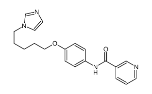 N-[4-(5-imidazol-1-ylpentoxy)phenyl]pyridine-3-carboxamide结构式