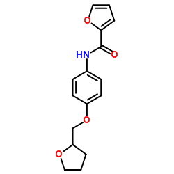 N-[4-(Tetrahydro-2-furanylmethoxy)phenyl]-2-furamide结构式