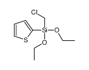 chloromethyl-diethoxy-thiophen-2-ylsilane结构式