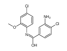 3-amino-4-chloro-N-(4-chloro-2-methoxyphenyl)benzamide Structure
