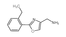 2-(2-ETHYL-PHENYL)-OXAZOL-4-YL-METHYLAMINE structure