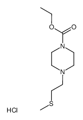 1-ethoxycarbonyl-4-(2-methylthioethyl)piperazine hydrochloride结构式