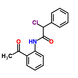 N-(2-Acetylphenyl)-2-chloro-2-phenylacetamide结构式