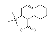 2-(trimethylsilyl)-1,2,3,5,6,7,8,8a-octahydronaphthalene-1-carboxylic acid结构式