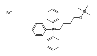 triphenyl(4-trimethylsilyloxybutyl)phosphanium,bromide Structure