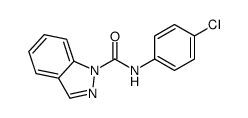 N-(4-chlorophenyl)indazole-1-carboxamide Structure