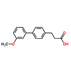 3-(3'-Methoxy-4-biphenylyl)propanoic acid Structure