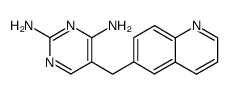 5-Quinolin-6-ylmethyl-pyrimidine-2,4-diamine结构式