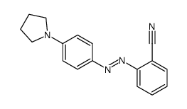 2-[(4-pyrrolidin-1-ylphenyl)diazenyl]benzonitrile结构式