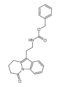 benzyl (2-(6-oxo-6,7,8,9-tetrahydropyrido[1,2-a]indol-10-yl)ethyl)carbamate Structure