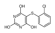 5-(2-chlorophenyl)sulfanyl-6-hydroxy-1H-pyrimidine-2,4-dione结构式