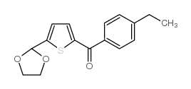 5-(1,3-DIOXOLAN-2-YL)-2-(4-ETHYLBENZOYL)THIOPHENE图片