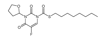 1-(octylthio)carbonyl-3-(tetrahydrofuryl)-5-fluorouracil结构式