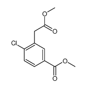 methyl 4-chloro-3-(2-methoxy-2-oxoethyl)benzoate Structure