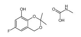 6-fluoro-2,2-dimethyl-4H-1,3-benzodioxin-8-ol,methylcarbamic acid结构式
