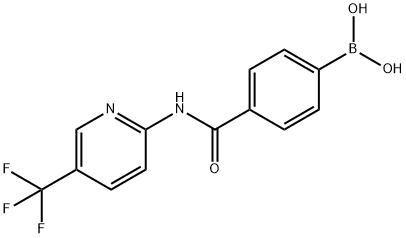 4-(5-(Trifluoromethyl)pyridin-2-ylcarbamoyl)phenylboronic acid structure