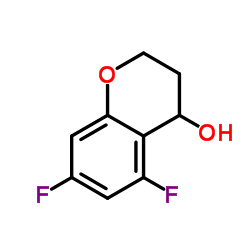5, 7-二氟四氢苯并吡喃-4-醇结构式