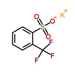 Potassium 2-(trifluoromethyl)benzenesulfonate结构式