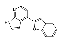 4-(1-benzofuran-2-yl)-1H-pyrrolo[2,3-b]pyridine结构式