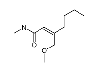 3-(methoxymethyl)-N,N-dimethylhept-2-enamide结构式