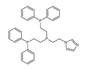 bis(2-diphenylphosphanylethyl)-(2-imidazol-1-ylethyl)phosphane结构式