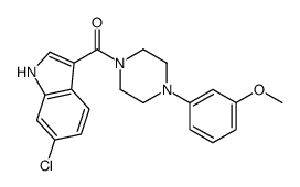 (6-chloro-1H-indol-3-yl)-[4-(3-methoxyphenyl)piperazin-1-yl]methanone结构式