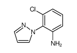 Benzenamine, 3-chloro-2-(1H-pyrazol-1-yl)结构式