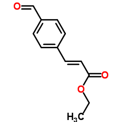 Ethyl (2E)-3-(4-formylphenyl)acrylate结构式