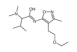 2-(dimethylamino)-N-[4-(2-ethoxyethyl)-3-methyl-1,2-oxazol-5-yl]-3-methylbutanamide Structure